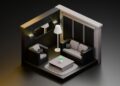 3D Model for Living Room Choose, Build, Style