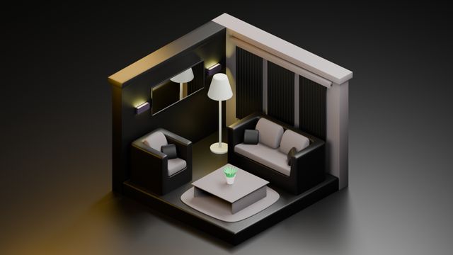 3D Model for Living Room Choose, Build, Style